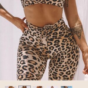 Signature Leggings Blue Leopard